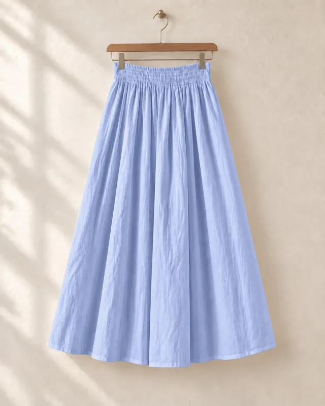 Falda Midi Fruncida