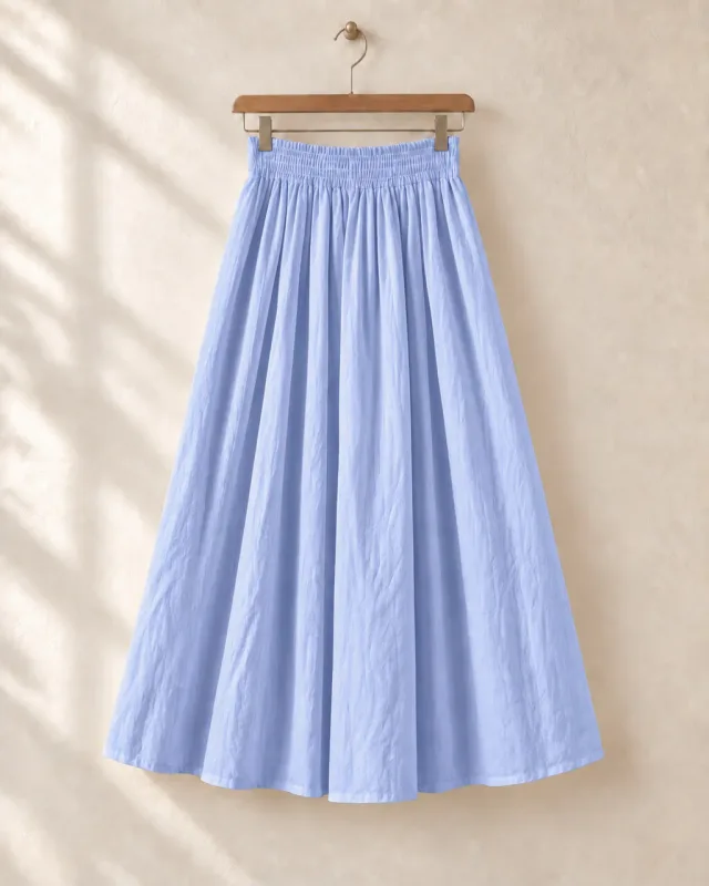 Falda Midi Fruncida